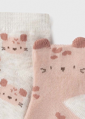 Set of 4 socks - Coral