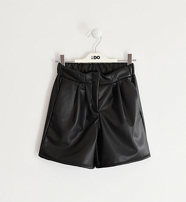 Item: long short with elastic at the waist - Black long short with elastic at the waist - Black