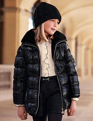 Item: abel and lula flock printed jacket - Black abel and lula flock printed jacket - Black
