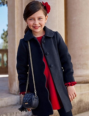 Item: abel and lula rhinestone coat - Dark blue abel and lula rhinestone coat - Dark blue