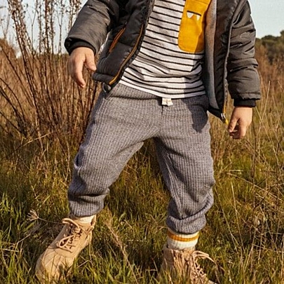 Item: KNITTED TROUSERS WITH BUTTONS BEE HAPPY - Gray KNITTED TROUSERS WITH BUTTONS BEE HAPPY - Gray