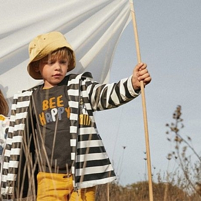 Item: BEE HAPPY BOY'S BLACK HOODED RAINCOAT BEE HAPPY BOY'S BLACK HOODED RAINCOAT