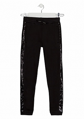 Item: Cuffed plush trousers losan - Black Cuffed plush trousers losan - Black