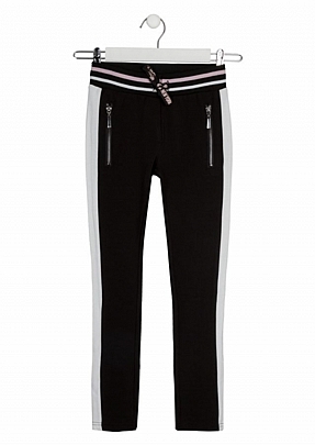 Item: Plush trousers in black losan - Black Plush trousers in black losan - Black