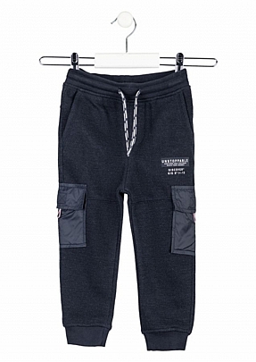 Item: Trousers with side pockets in a contrasting fabric losan Trousers with side pockets in a contrasting fabric losan