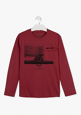 Item: Chest pocket top losan - Red Chest pocket top losan - Red