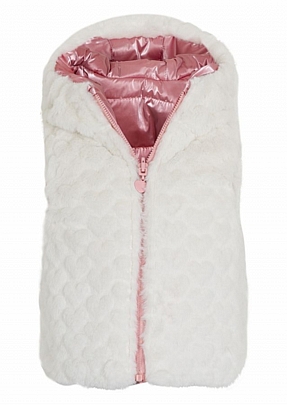 Reversible quilted vest losan - Pink