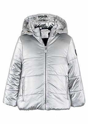 Item: Jacket with faux-fur lining with dots losan - Silver Jacket with faux-fur lining with dots losan - Silver