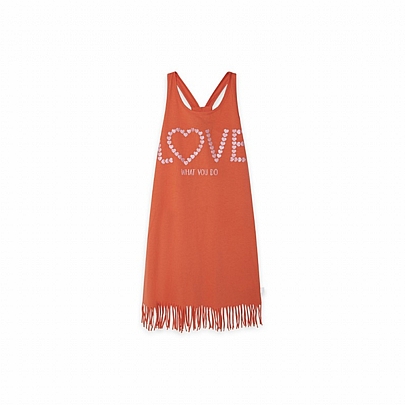 Item: DRESS nathkids LOVE HAPPY MESSAGE - Orange DRESS nathkids LOVE HAPPY MESSAGE - Orange