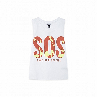 Item: T-SHIRT nathkids SPECIES SAVE OUR SPECIES - White T-SHIRT nathkids SPECIES SAVE OUR SPECIES - White