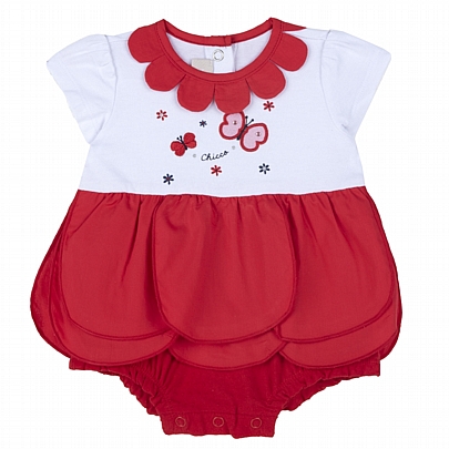 short sleeve bodysuit chicco - Red