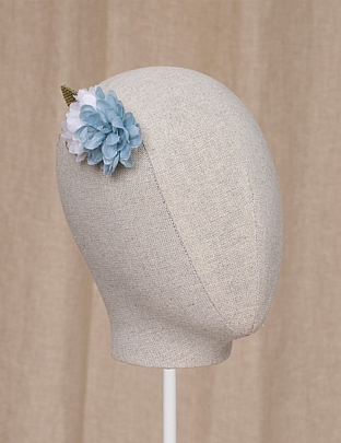 Item: Double flower bone Abel and Lula - Light blue Double flower bone Abel and Lula - Light blue