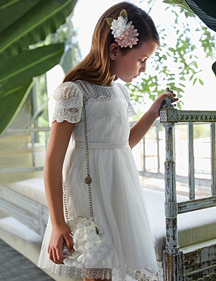 Item: Tulle dress pleats Abel and lula - White Tulle dress pleats Abel and lula - White
