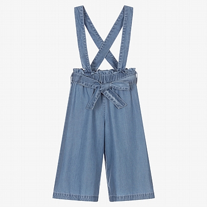 Girls Blue Chambray Trousers iDO - Light blue