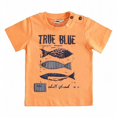 Item: iDO short sleeve blouse - Orange iDO short sleeve blouse - Orange