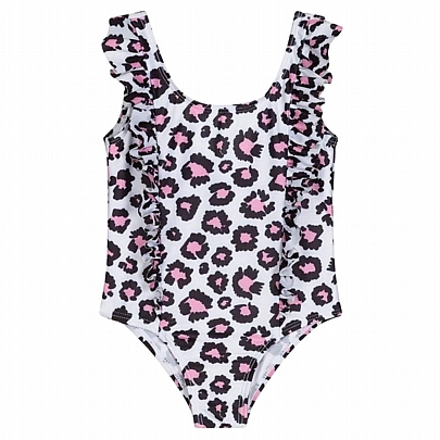 Item: Animal Print One-Piece Swimsuit iDO - White Animal Print One-Piece Swimsuit iDO - White