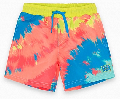 Bermuda swimsuit with colorful print tuc-tuc