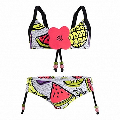 Item: swimsuit bikini fruit festival tuc-tuc - Gray swimsuit bikini fruit festival tuc-tuc - Gray