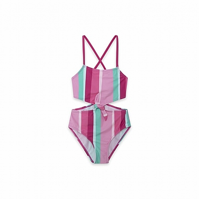 swimsuit kuta tropical puzzle NATHKIDS - Pink