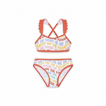 NATHKIDS Coral Bikini Swimsuit - Coral