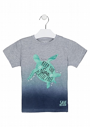 Item: short sleeve blouse the sea losan - Gray short sleeve blouse the sea losan - Gray