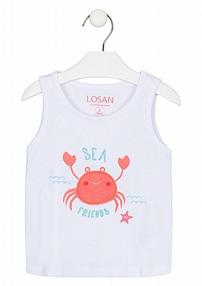 αμάνικη μπλούζα the sea losan  - Λευκό