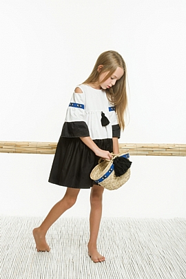 Item: black and white dress ellie p - White black and white dress ellie p - White