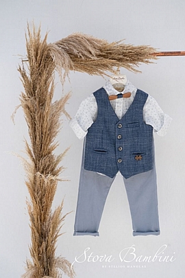 Προϊόν: Baby blue petrol σετ βάπτισης Stova Bambini Baby blue petrol σετ βάπτισης Stova Bambini