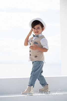Προϊόν: Stova Bambini Βαπτιστικό Κοστούμι με Γιλέκο SS22B12 Stova Bambini Βαπτιστικό Κοστούμι με Γιλέκο SS22B12