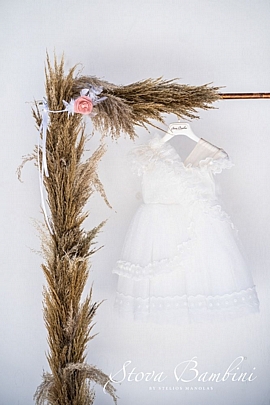 βαπτιστικό φόρεμα Stova Bambini - Λευκό