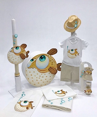 Blow Fish Christening Set Elena Manakou