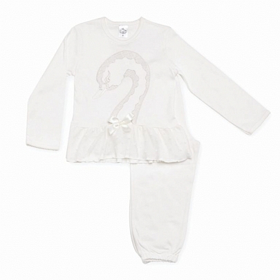 kiknos my little kiss pajamas - Ecru