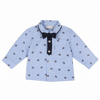 Item: oxford shirt with bow tie oxford shirt with bow tie