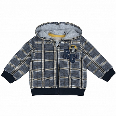 chicco plaid hoodie - Blue