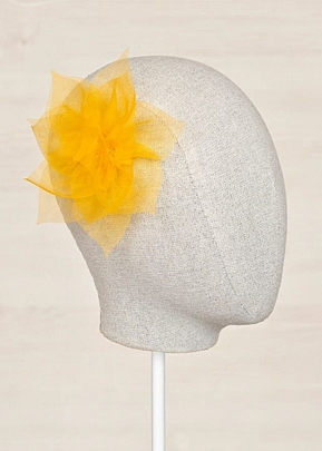 τσιμπιδάκι λουλούδι οργάντζα abel and lula  - Κίτρινο