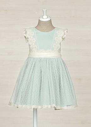Item: abel and lula plumed tulle dress - Peanut abel and lula plumed tulle dress - Peanut