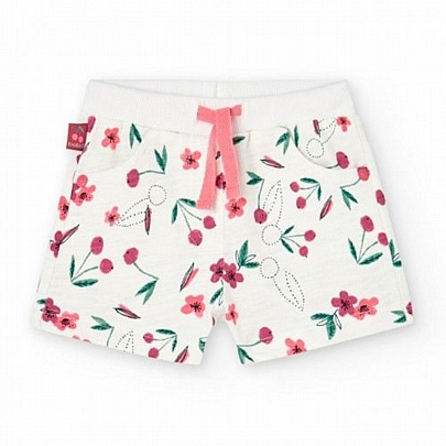 boboli printed shorts - Ecru