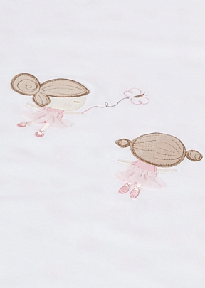 Item: blanket embroidered design in sustainable cotton baby Mayoral - Pink blanket embroidered design in sustainable cotton baby Mayoral - Pink