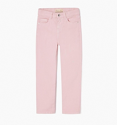 βαμβακερό Twill παντελόνι zippy  - Ροζ
