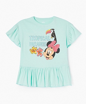 Zippy βαμβακερό μπλουζάκι zippy Disney - Τυρκουάζ