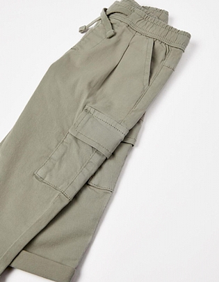 zippy cotton cargo pants - Gray