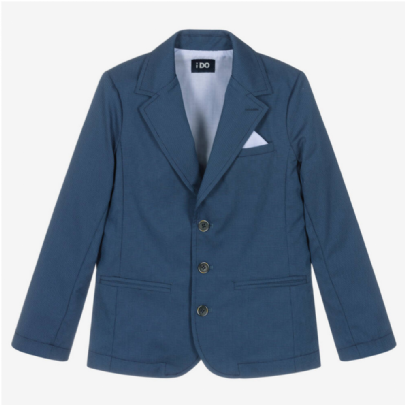 iDO blue jacquard jacket - Blue