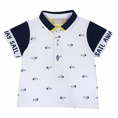 Item: chicco polo shirt - White chicco polo shirt - White