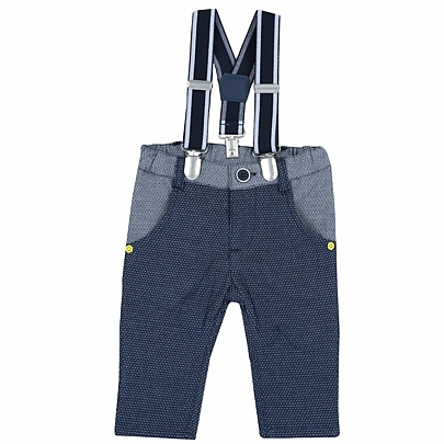 Item: chicco suspender pants - Blue chicco suspender pants - Blue