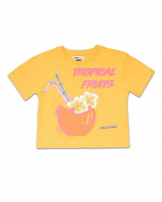 μπλουζάκι Full Bloom nathkids  - Πορτοκαλί