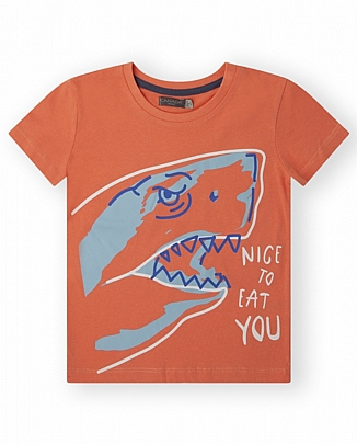 BAD SHARK CANADA House Short Sleeve T-Shirt - Orange