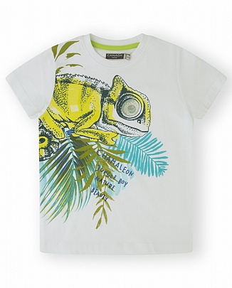 Item: IGUANA CANADA House short-sleeved top - White IGUANA CANADA House short-sleeved top - White