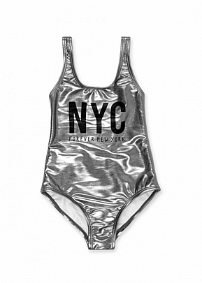 Item: natkids one piece swimsuit - Silver natkids one piece swimsuit - Silver