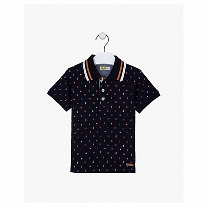 losan short sleeve polo shirt - Dark blue