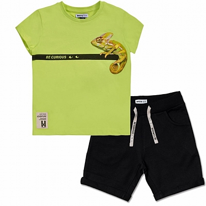 nathkids bermuda set - Lime